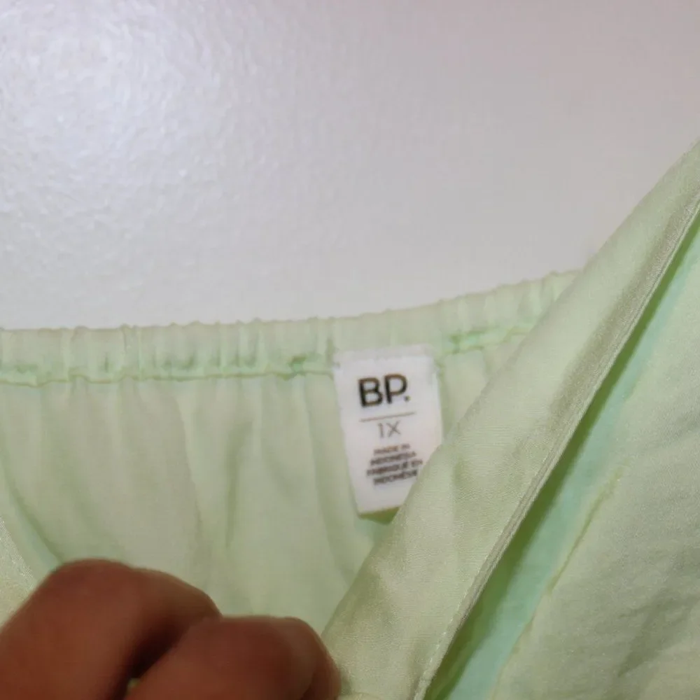NEW BP. Green Sleeveless Strappy Crop Camisoles Tops Women's Size 1X - Picture 4 of 10